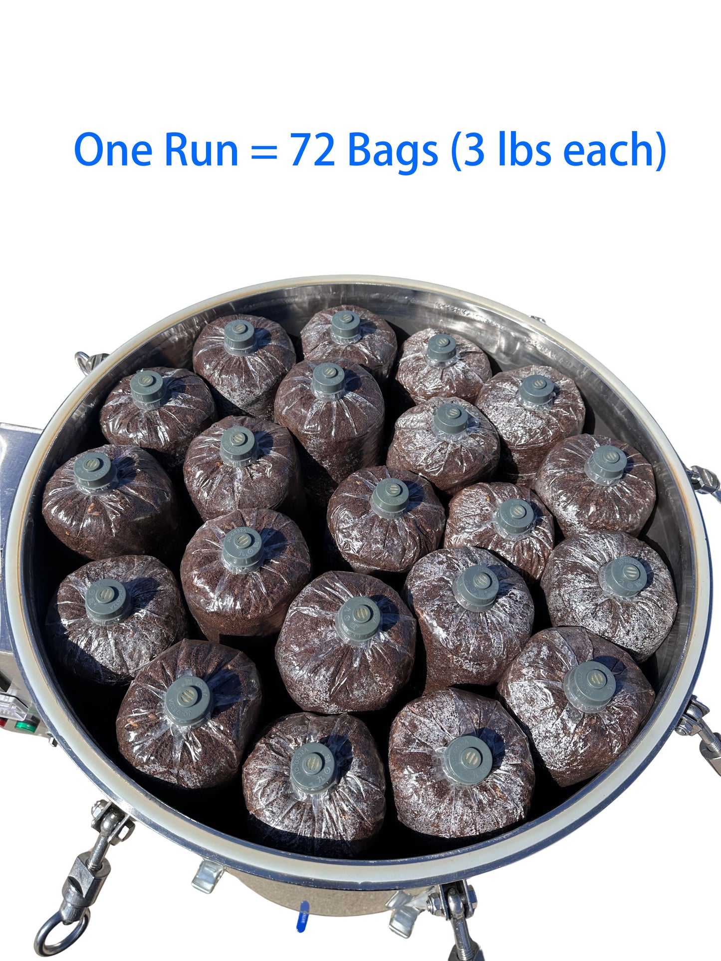 200L (53 gal) Programmable Autoclave for Mushroom Substrate — 304 Stainless, 6 kW/240 V, Stable 250 °F (121 °C, ~15–20 psi), Pressure-Tested 12 h @ 0.2 MPa (29 psi), with Anti-Dry-Burn Protection