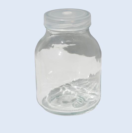 650ml Borosilicate Glass Culture Bottles with Vent Lids (Set of 4) — High-Temp 275°F PP Caps with 0.2 µm Filter Membrane for Plant Tissue Culture and Mushroom Cultivation