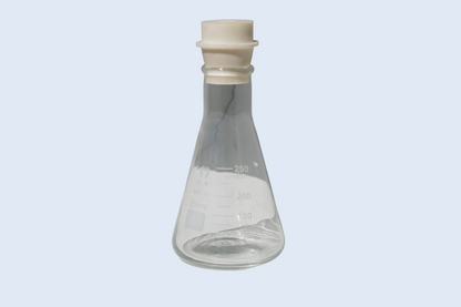 Set of 4 Borosilicate Erlenmeyer Flasks with Silicone Stoppers – 250 ml or 1000 ml Capacity, Ideal for Liquid Mushroom Cultures