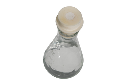 Set of 4 Borosilicate Erlenmeyer Flasks with Silicone Stoppers – 250 ml or 1000 ml Capacity, Ideal for Liquid Mushroom Cultures